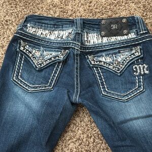 Miss Me Dark Blue Flare Jeans size 28 inseam 28